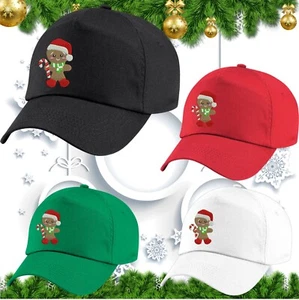Baseballmütze bestickt Lebkuchenmann Süßigkeiten Weihnachten Xmas Lebkuchenmütze - Bild 1 von 5