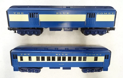 (2) THE BLUE COMET TRAIN CARS / FAYE / OLBERS / FEDEX FREE SHIPPING - Image 1 of 4