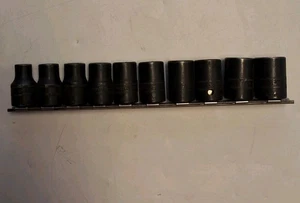 Enchufes de impacto Snap-on 10 piezas 1/2" Drive 6 puntos 10 mm- 19 mm - Imagen 1 de 7