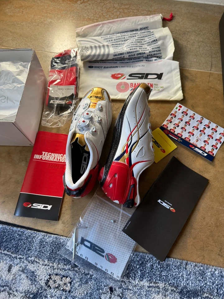 Zapatillas de ciclismo de carretera sidi para hombre 45 edición limitada bahréin Foto 1 de 4