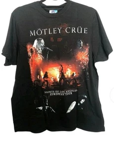 Motley Crue Saints of Los Angeles European Tour 2009 T-Shirt ,Size Large - Picture 1 of 7