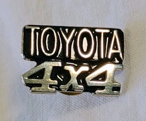 TOYOTA Truck 4X4 Silver Pin Hat Lapel Tie Tac Hatpin 4 Runner Car Vintage VTG  - Picture 1 of 5
