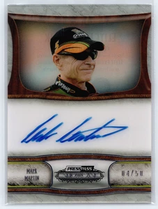 2011 Press Pass Showcase Mark Martin Elite Exhibit Ink Silver Auto /50 #EEI-MM - Picture 1 of 2