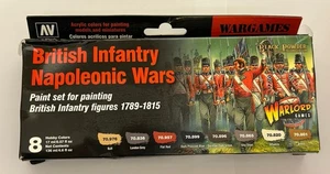 Vallejo Wargames British Infantry Napoleonic Wars Color Paint Set 8 x 17ml 70163 - Bild 1 von 2