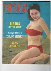 FROLIC Men's Magazine Aug. 1954 Cheesecake & Figure Models, MM Look A Likes - Foto 1 di 3