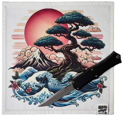 Pañuelo Bonsai 50 WAYSAS BOLSILLO BOLSILLO HANK Everyday Carry EDC Great Wave Foto 1 de 3