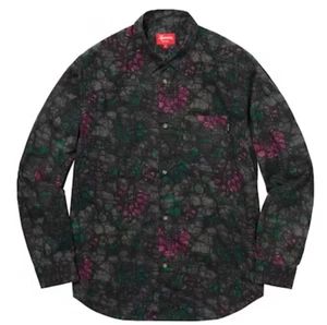 SUPREME ACID FLORAL SHIRT BLACK FW18 MEDIUM ~NEW~ - Picture 1 of 7