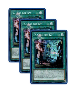 Yugioh! A Case for K9 JUSH-EN040 (SR) 1st Ed 3x "K9 Deck Support" - Picture 1 of 1