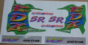 Kawasaki KDX125, KDX200 Complete Body Frame full Sticker Decal set - Bild 1 von 5