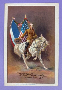 Postal Original De Colección Buffalo Bill Wild West - Cody, Adrian Jones Arte 1903 - Imagen 1 de 3