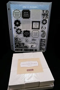 Close to My Heart CTMH Rock the Block  E1025 Stamp Set & Collage Cubes  #13a - Picture 1 of 5