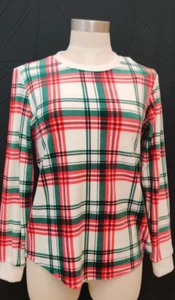 Isaac Mizrahi Women's Fleece Sleepware Size Small Red Plaid - Picture 1 of 8
