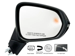 For 2018 - 2021 NX 200t 300 300h Mirror Power Folding BSD Memory Passenger Side - Picture 1 of 9