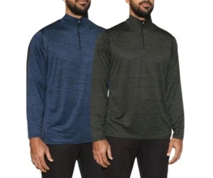Men's Moisture-Wicking Active Quarter Zip Pullovers (2-Pack) - Picture 1 of 1