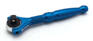 Titan 11316 1/4" Dr. 90 Tooth Aluminum Swivel Head Micro Ratchet BLUE (4in.)