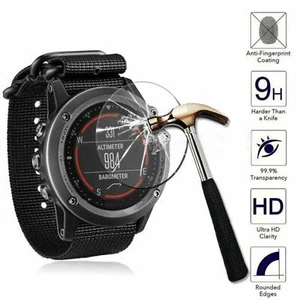 Watch Film Guard Tempered Glass Screen Protector For Garmin Fenix 5 Parts F - Photo 1 sur 7