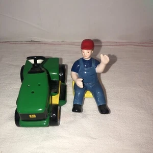 Enesco 1999 John Deere Lawn Mower Salt & Pepper Shakers Unused Free Shipping - Picture 1 of 10