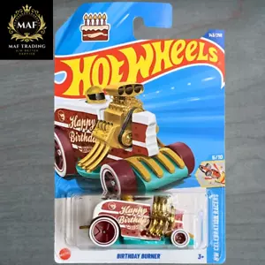 Hot Wheels Birthday Burner #143 Mainline 2025 Case G | Treasure Hunt TH Car - Imagen 1 de 2