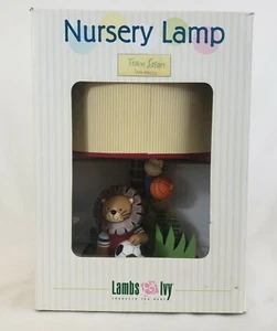 NEW Lambs & Ivy lion & monkey Baby Nursery Lamp with Shade - Picture 1 of 7