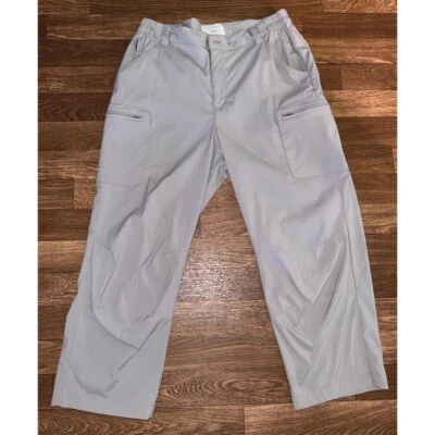 Pantalones de Carga L.L.Bean Senderismo Viaje Ligeros Mezcla de Nylon Gris Pequeño Foto 1 de 4