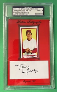 2014 HA ORIGINALS 1941 MINI TONY LARUSSA AUTOGRAPH 69/100 PSA/DNA 9 MINT - Picture 1 of 2