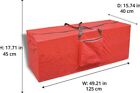 Storage Bag For Christmas Tree Wrapping Decoration Zip Up Bag Handles Large Red