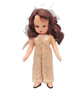 Vtg 50's Brunette Doll Nancy Ann Story Book Big Sister Goes To Bed Sleepy Eyes - Picture 1 of 9