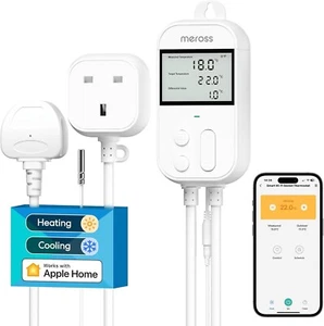 Meross WiFi Smart Thermostat works with HomeKit Alexa Google Home, Digital Wirel - Picture 1 of 8