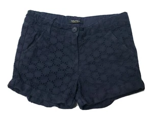 Nautica Shorts Girls Size 12 Navy Blue Anglaise Adjustable - Picture 1 of 5