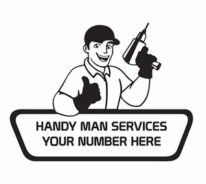 LETRERO PERSONALIZADO DE SERVICIOS PARA FURGONETA COCHE CALCOMANÍAS GRÁFICOS GRÁFICOS DE VEHÍCULOS PEGATINAS - Imagen 1 de 4