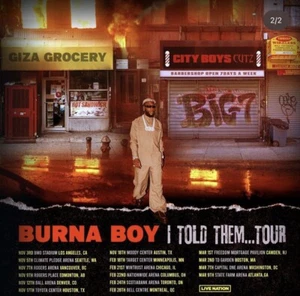 2x Sitzplätze Burnaboy I told them tour Berlin - Bild 1 von 2