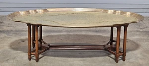 Baker Collector's Edition Solid Brass Tray Top Cocktail Table Coffee Table - Picture 1 of 7