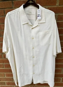 $120 TOMMY BAHAMA MENS CATALINA TWILL HAWAIIAN SILK ALOHA CAMP SHIRT XXL 2XL NWT - Picture 1 of 9