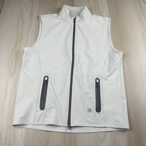 Stitch Mens Nimbus Ivory Full Zip SWS Weather System Performance Golf Vest Sz M - Picture 1 of 14