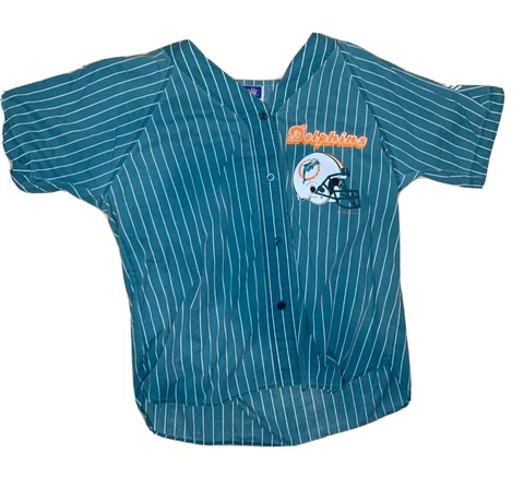 Vintage 1993 ESleep MIAMI DOLPHINS Pajama Shirt XL DAN MARINO 90'S FASHION VTG Cover
