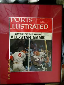 Stan Musial & Ted Williams Baseball HOFers Autographed 8x10 1957 SI Cover PSA - Picture 1 of 4