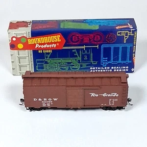 Roundhouse 3258 HO Rio Grande D & R G W 40' Box Car #50499 in Box - Picture 1 of 6