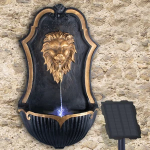 SOLAR GARTENBRUNNEN WANDBRUNNEN ZIERBRUNNEN WASSERSPIEL SOLAR ZIER BRUNNEN - Bild 1 von 6