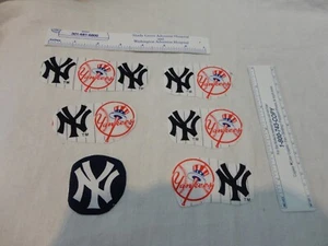 Apliques de tela de algodón de béisbol de los Yankees de Nueva York - Imagen 1 de 3