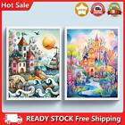 Full Embroidery Eco-cotton Thread 11CT Printed Dream Town Cross Stitch Kit