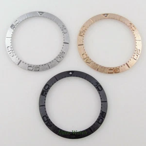 38MM Sloping Aluminum Watch Bezel Insert Brushed Fit For 40MM SUB Style Watch - Picture 1 of 11