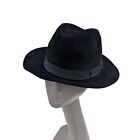 Vintage Hat Black Fedora Joules & Son Trilby Felt Hat Small 