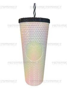 Starbucks Filipinas Exclusivo 2022 Zebra Bling Tachonado 24oz~NUEVO CON ETIQUETAS~VENDEDOR DE EE. UU. - Imagen 1 de 15