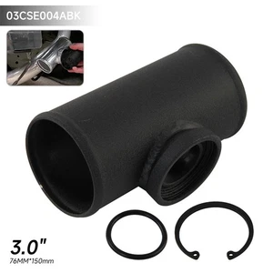 3.0" 76mm Flange Adapter Piping SSQV SQV BOV Blow Off Valve Tube Pipe Black - Picture 1 of 10