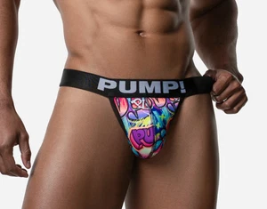 PUMP! DRIP Eco-Thong With Cotton-Lined Cup Bold Graffiti Pattern 17022 P2 - Bild 1 von 7