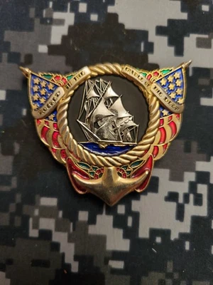 Tatuaje de marinero Jerry moneda jefe de la marina de Estados Unidos constitución desafío moneda cpo Foto 1 de 2