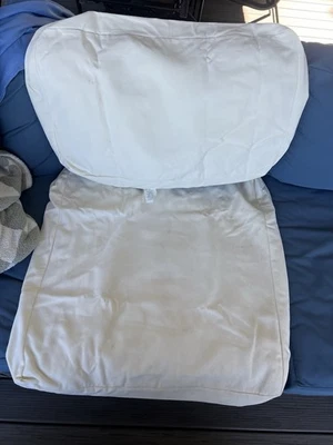 Funda Cojín Seccional Pottery Barn Huntington Brazo Pendiente, Silla Sin Brazos Natural Foto 1 de 4