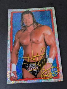 MINT - 2001 WWF Merlin Mega Photo - Triple H HHH Holo / Foil - rc hasbro ljn - Picture 1 of 2