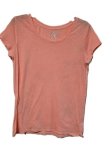Justice Girls Size 18 Neon Orange T Shirt. 2Xl Girls Bright Colored Short Sleeve - Picture 1 of 4