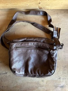 Bueno small brown polyurethane cross body handbag - Picture 1 of 6
